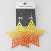 Iron Earrings, Star 53mm, Sold by Group
