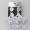 Iron Earrings, Flower 48mm, Sold by Group