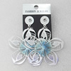 Iron Earrings, Flower 52mm, Sold by Group