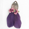 Fashional Earrings, Feather, Mix color, 105mm, Sold by Dozen  