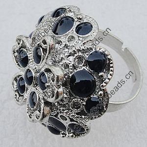 Metal Alloy Finger Rings, 27mm, Sold by Box  