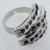 Metal Alloy Finger Rings, 23x18mm, Sold by Box  