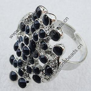 Metal Alloy Finger Rings, 31x23mm, Sold by Box  