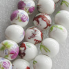 Ceramics Beads, Mix Style, Round 16mm Hole:3mm, Sold by Bag