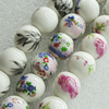 Ceramics Beads, Mix Style, Round 20mm Hole:3mm, Sold by Bag