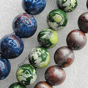 Ceramics Beads, Mix Style, Round 8mm Hole:1.5mm, Sold by Bag