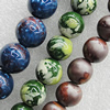 Ceramics Beads, Mix Style, Round 8mm Hole:1.5mm, Sold by Bag