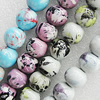 Ceramics Beads, Mix Style, Round 8mm Hole:1.5mm, Sold by Bag