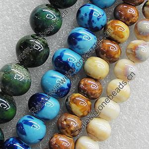 Ceramics Beads, Mix Style, 17x15mm Hole:2mm, Sold by Bag