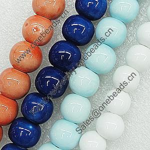 Ceramics Beads, Mix Style, Round 16mm Hole:3mm, Sold by Bag