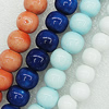 Ceramics Beads, Mix Style, Round 18mm Hole:3mm, Sold by Bag