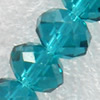 Glass Crystal Beads, Rondelle, 6mm, Hole:1mm, Sold by Strand