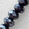 Glass Crystal Beads, Rondelle, 6mm, Hole:1mm, Sold by Strand