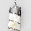 Shell Pendant, 17x43mm, Hole:Approx 4mm, Sold by PC