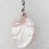 Shell Pendant, 25x45mm, Hole:Approx 4mm, Sold by PC
