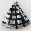 Shell Pendant, 52x55mm, Hole:Approx 4mm, Sold by PC