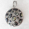 Shell Pendant, 28x38mm, Hole:Approx 4mm, Sold by PC