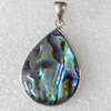 Shell Pendant, 20x35mm, Hole:Approx 4mm, Sold by PC