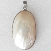 Shell Pendant, 25x47mm, Hole:Approx 4mm, Sold by PC