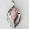 Shell Pendant, 22x43mm, Hole:Approx 4mm, Sold by PC