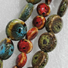 Ceramics Beads, Mix Color, Flat Round 20mm Hole:1.5mm, Sold by Bag