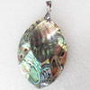 Shell Pendant, 39x70mm, Hole:Approx 4mm, Sold by PC