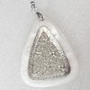 Shell Pendant, 35x52mm, Hole:Approx 4mm, Sold by PC