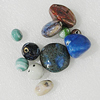 Ceramics Beads, Mix Style, 10mm-28mm Hole:1.5mm, Sold by Bag