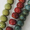 Ceramics Beads, Mix Color, 19x14mm Hole:1.5mm, Sold by Bag