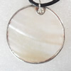 Shell Pendant, 35mm, Hole:Approx 4mm, Sold by PC