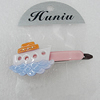 Fashional hair Clip with Acrylic, 30x35mm, Sold by Group