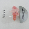 Fashional hair Clip with Acrylic, Animal 36x32mm, Sold by Group