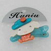 Fashional hair Clip with Acrylic, 36x30mm, Sold by Group