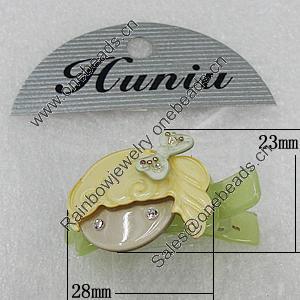 Fashional hair Clip with Acrylic, 36x30mm, Sold by Group
