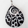 Shell Pendant, 45x70mm, Hole:Approx 4mm, Sold by PC