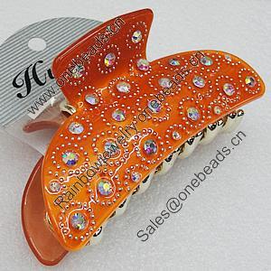 Fashional hair Clip with Acrylic, 93x41mm, Sold by Group
