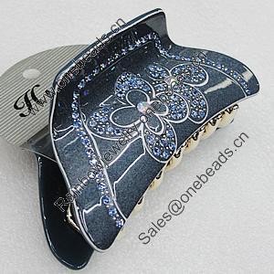 Fashional hair Clip with Acrylic, 95x43mm, Sold by Group