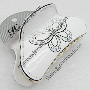 Fashional hair Clip with Acrylic, 89x44mm, Sold by Group