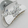 Fashional hair Clip with Acrylic, 92x41mm, Sold by Group