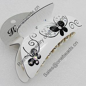 Fashional hair Clip with Acrylic, 94x43mm, Sold by Group