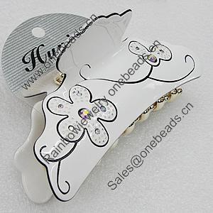 Fashional hair Clip with Acrylic, 101x43mm, Sold by Group