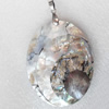 Shell Pendant, 43x70mm, Hole:Approx 4mm, Sold by PC