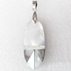 Shell Pendant, 17x56mm, Hole:Approx 4mm, Sold by PC