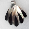 Shell Pendant, 54x63mm, Hole:Approx 4mm, Sold by PC