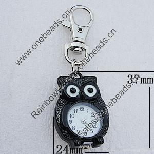 Metal Alloy Fashionable Waist Watch, Animal 37x24mm, Sold by PC