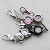 Metal Alloy Fashionable Waist Watch, Mix Style, 37x24mm-57x25mm, Sold by Group