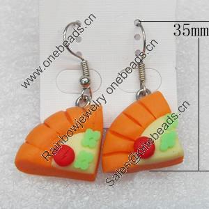 Fimo Earring, 35mm, Sold by Dozen