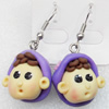 Fimo Earring, 40mm, Sold by Dozen