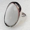 Alloy Cats Eye Finger Rings, 21x29mm, Ring:18mm inner diameter, Sold by Box