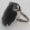 Alloy Cats Eye Finger Rings, 15x25mm, Ring:18mm inner diameter, Sold by Box